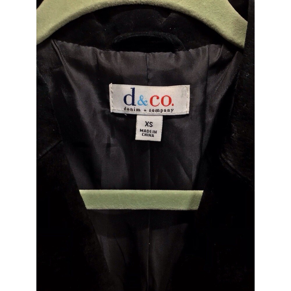 D & Co. Suede Leather Jacket,Women’s,Es, Black View 3